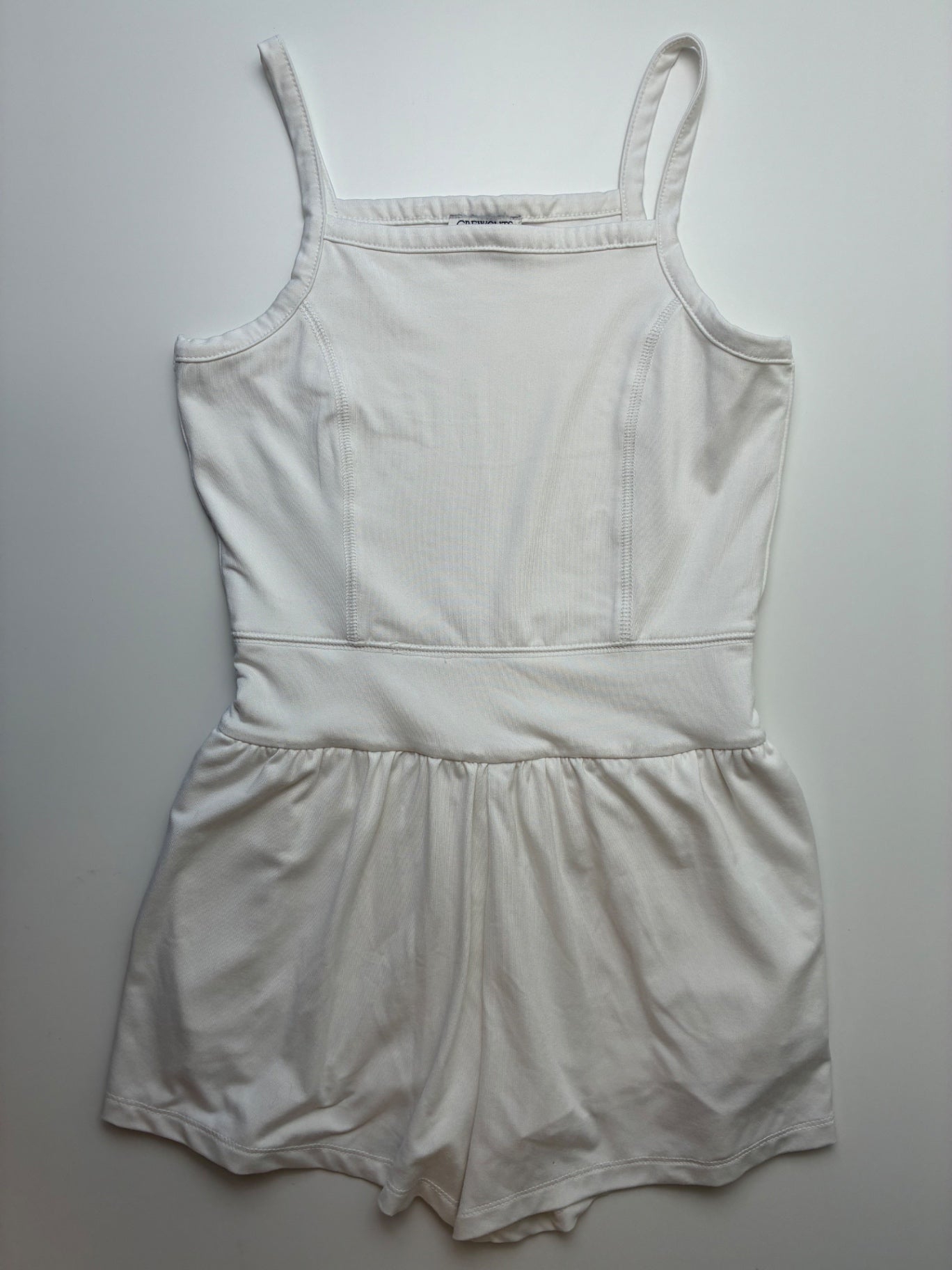 Crewcuts Romper - White Active | size 10