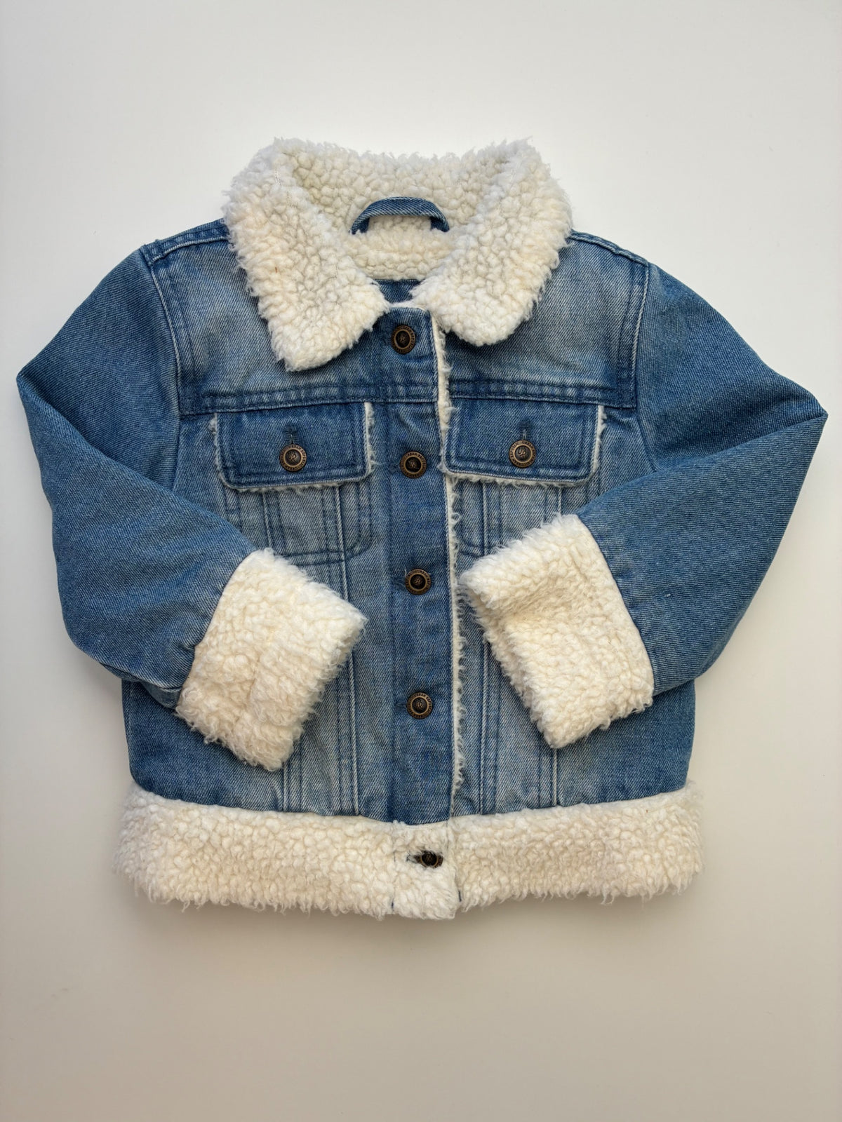 Urban Republic Jacket - Blue Sherpa Lined Denim | size 18 Months