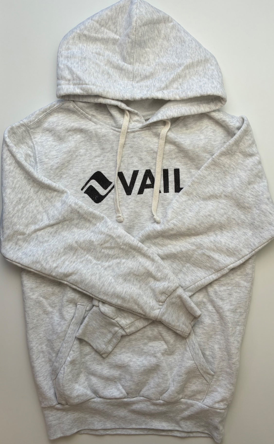 MV Sport Sweatshirt - Gray Heathered 'Vail' Hoodie (Adult Size S) | size Women's S