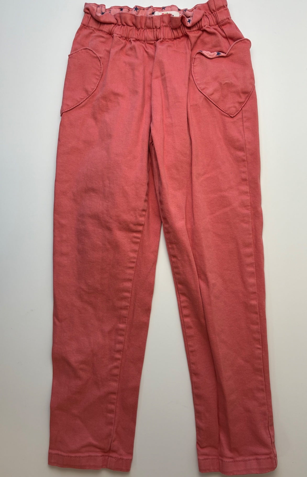 Mini Boden Pants - Orange Heart Pockets | size 9