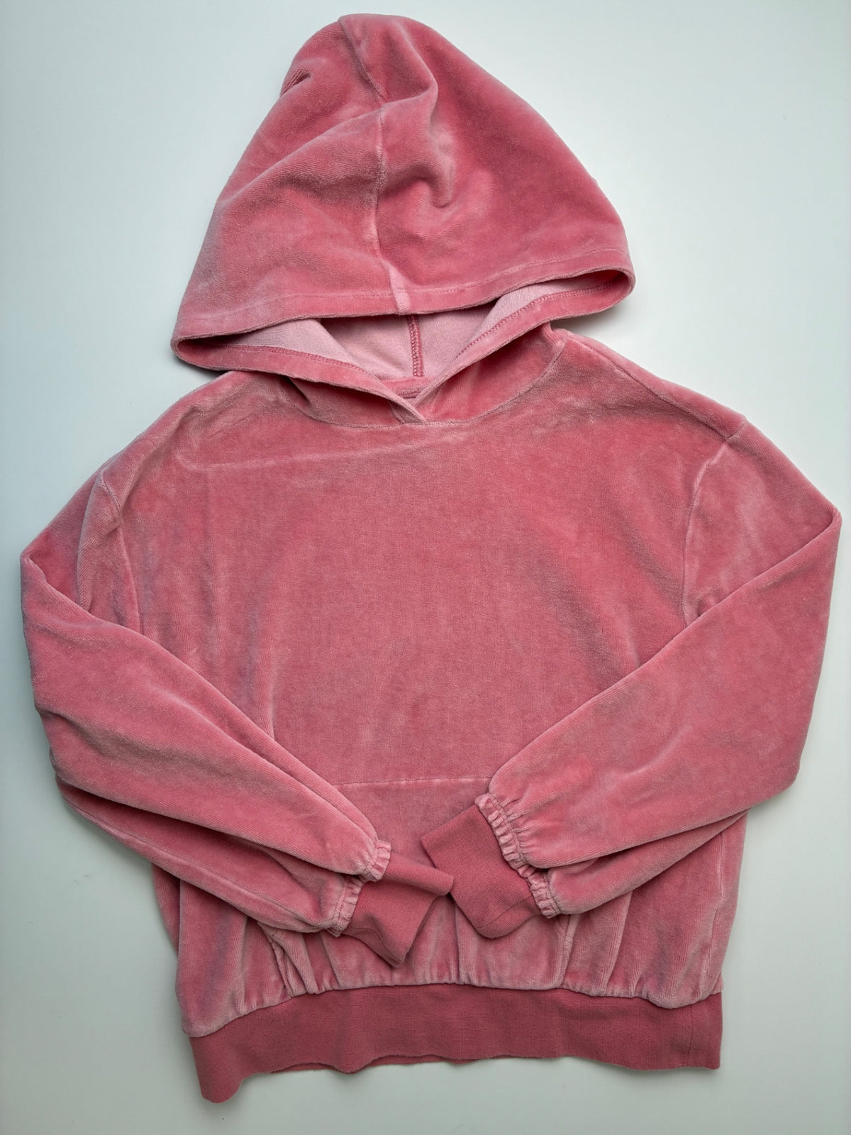 Tucker + Tate Sweatshirt - Pink Velour Hoodie | size 8
