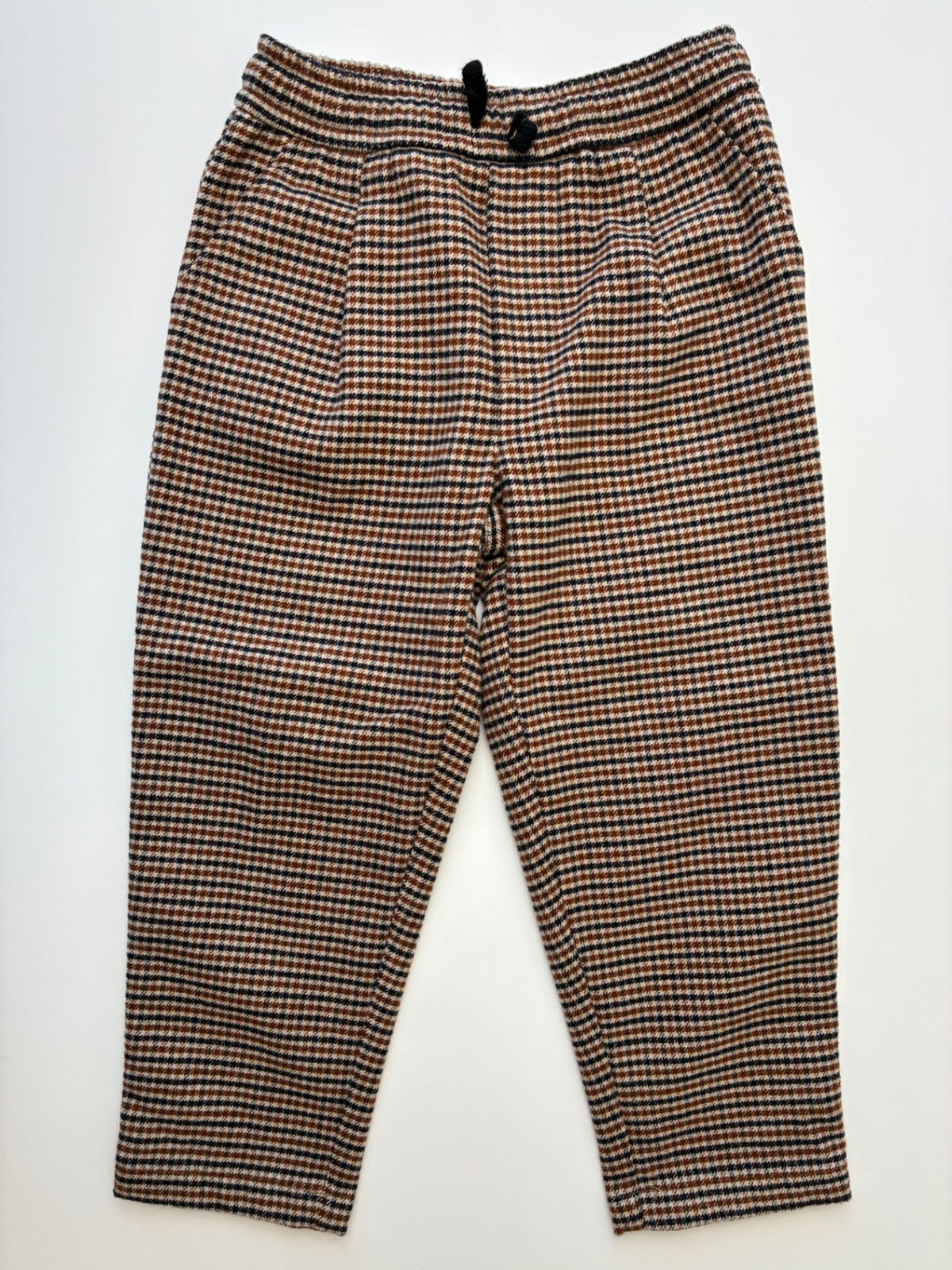 Zara Pants - Brown Houndstooth Plaid | size 2T/3T