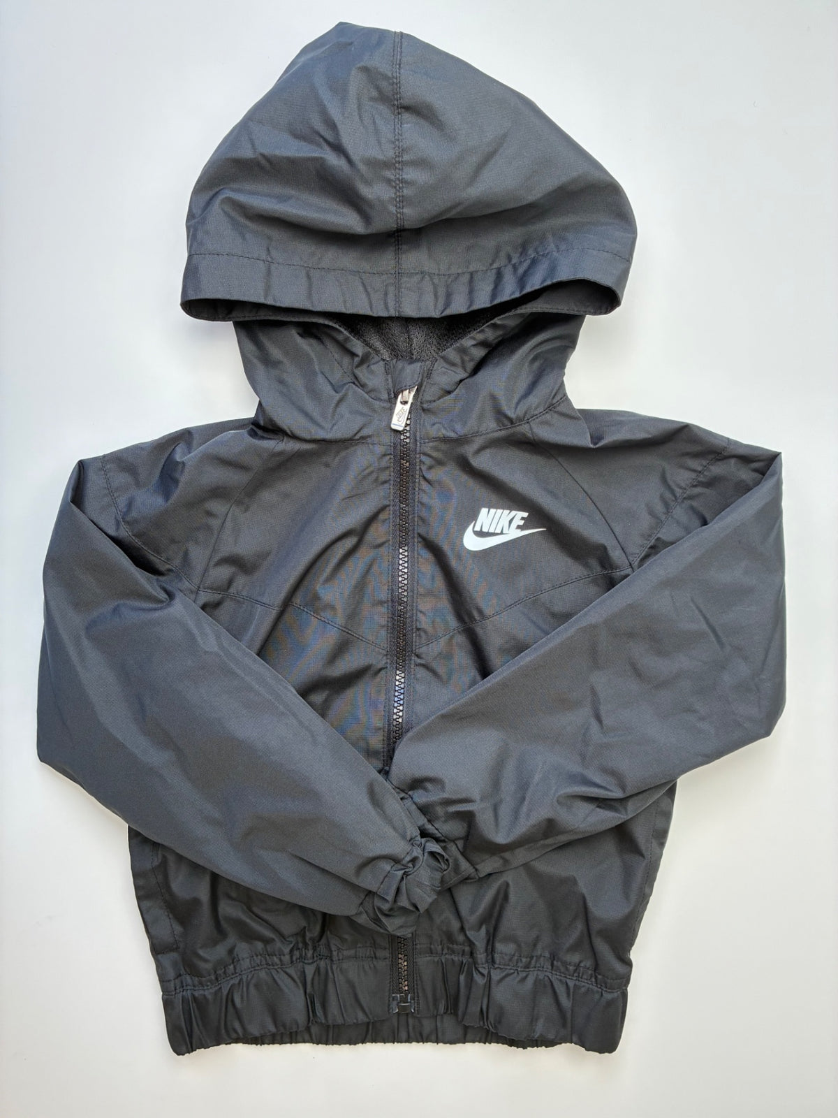 Nike Jacket - Black Raincoat w/ Hood | size 4T