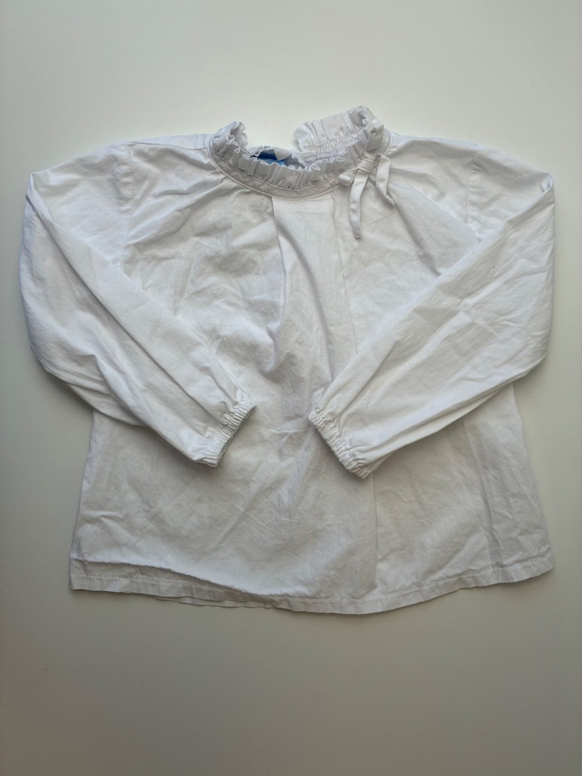 Bella Bliss Shirt - White Solid Blouse | size 3T