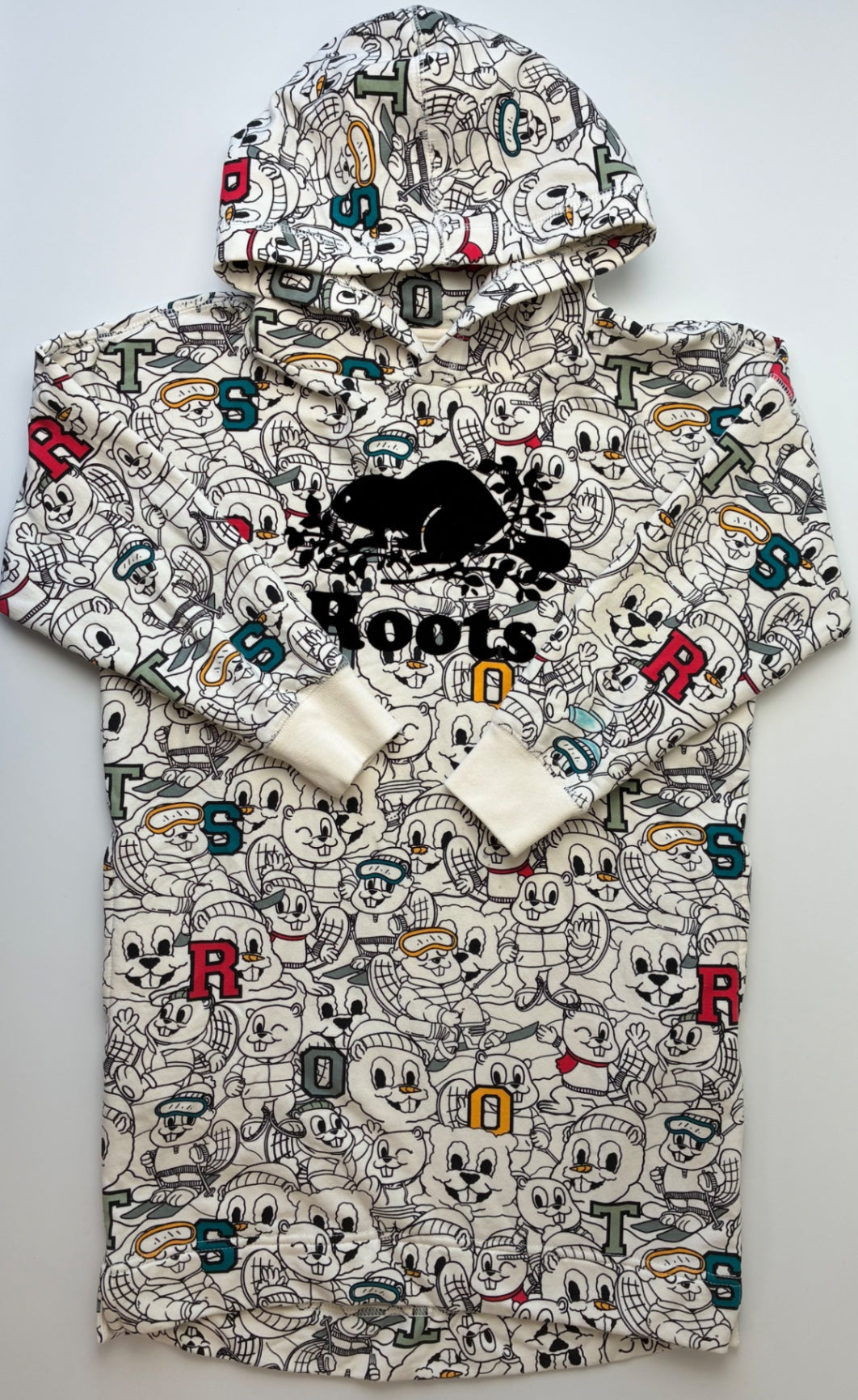 Roots Dress - Cream Beaver Hoodie | size 7/8
