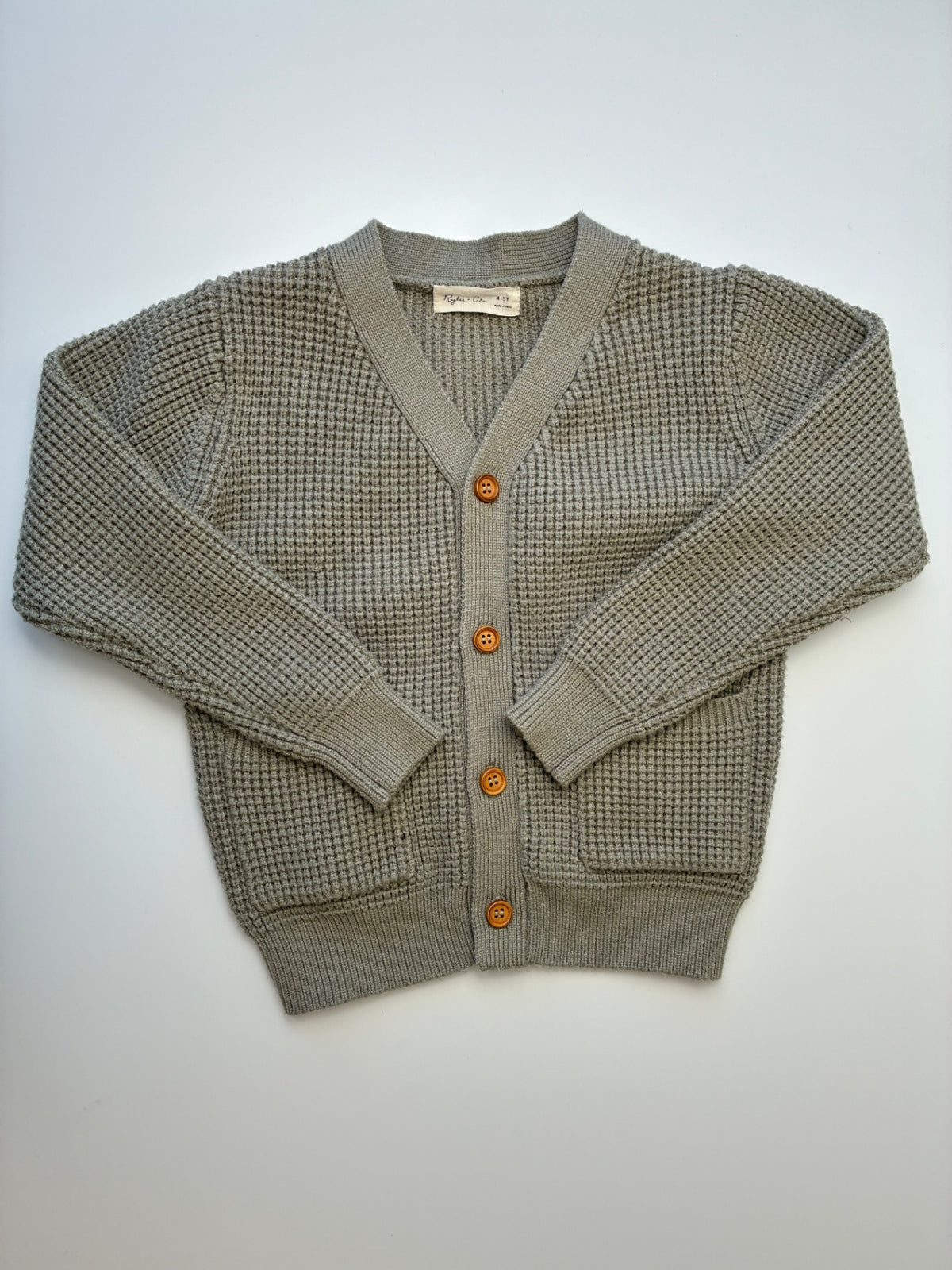 Rylee + Cru Sweater - Green Cardigan | size 4T/5T