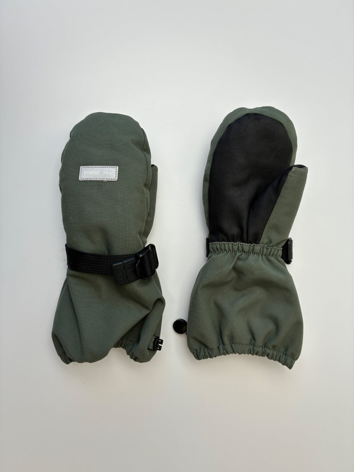 Reima Mittens - Green Puro Lined Rubber Rain Mittens | size 3T