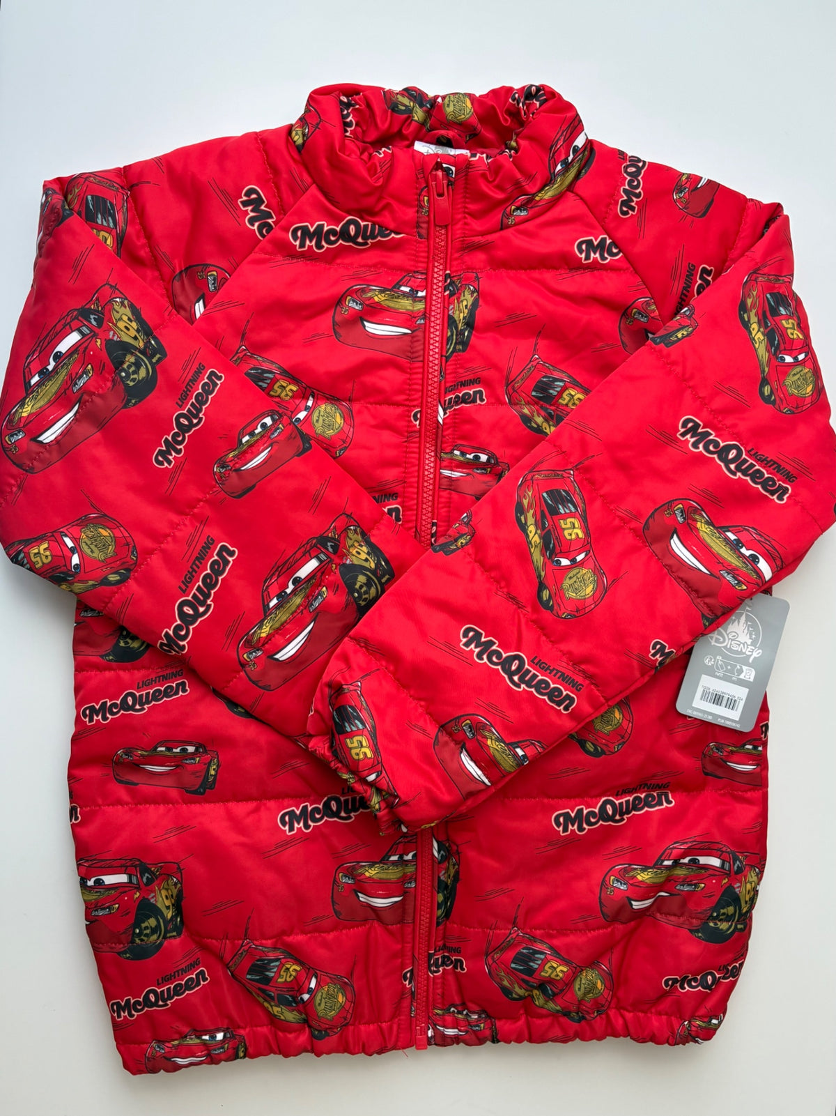Disney Coat - Red Lightning McQueen Puffer | size 7/8