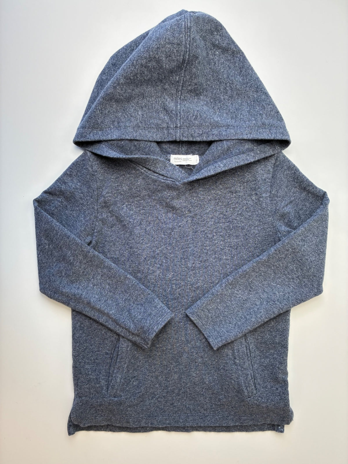Miles the Label Sweatshirt - Blue Heathered Hoodie | size 6