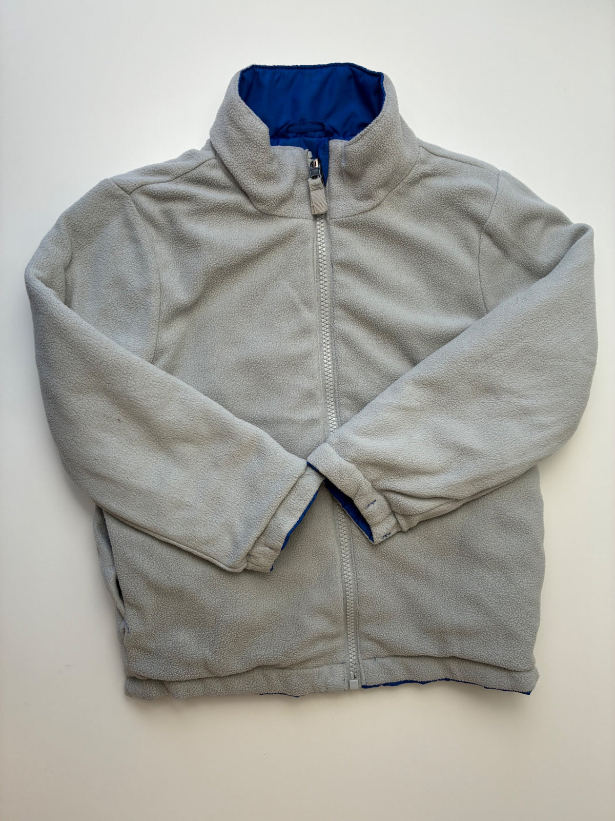 Dandelion Kids Coat - Blue Reversible Puffer/Fleece | size 4T/5T