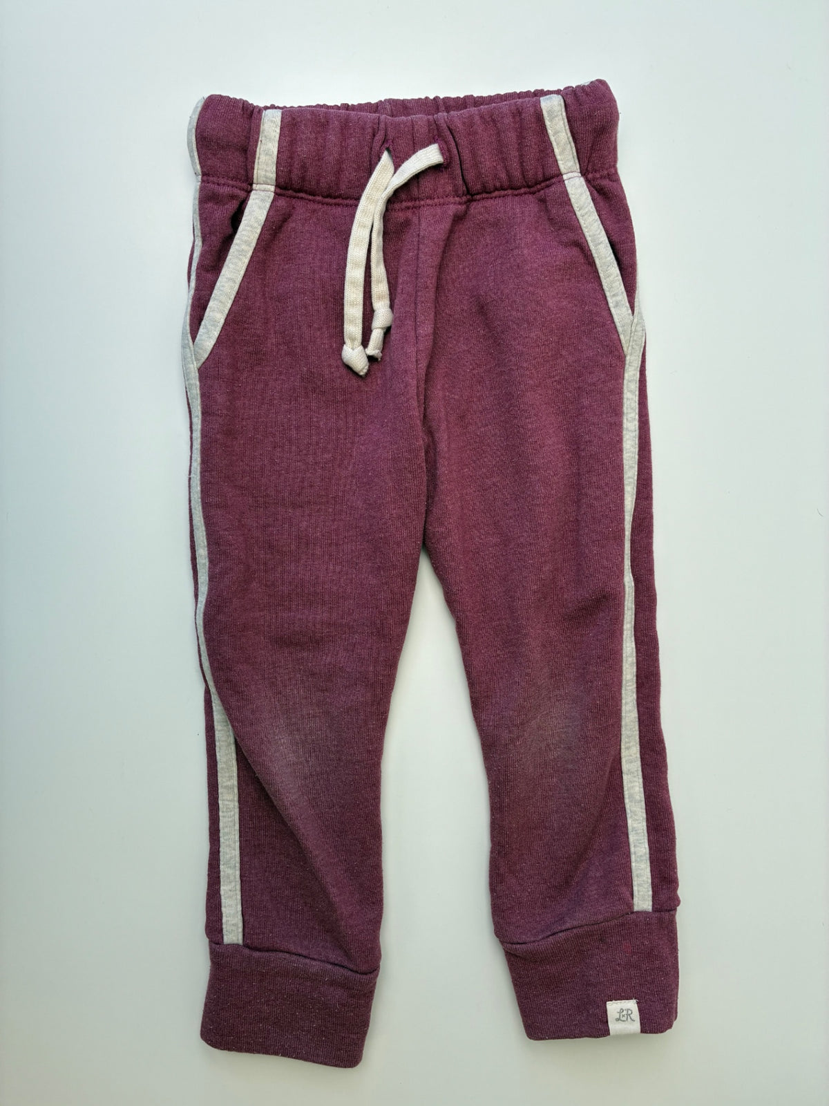 Little Road Co. Sweatpants - Red Classic Track Joggers | size 3T