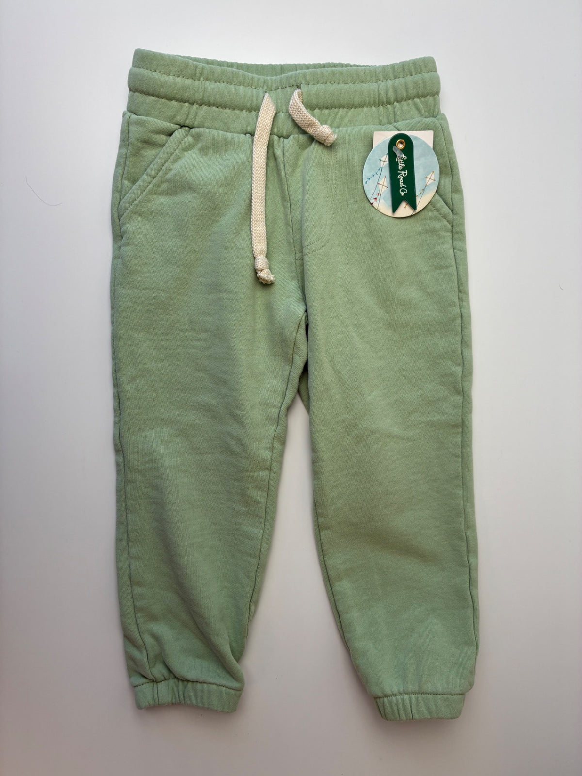 Little Road Co. Sweatpants - Green Classic Track Joggers | size 3T