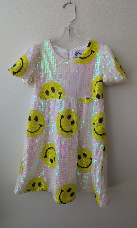 8 Lola and the Boys Dress - sequin emoji