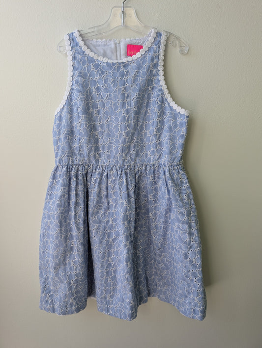 Lilly Pulitzer | 12 | Dress - Blue - embroidered