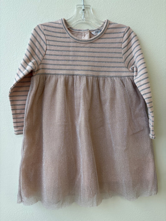 Mini Boden | 12 - 18 Months | Dress - Pink - Silver Sparkle Tulle