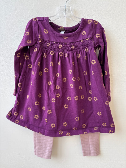 Tea | 12 - 18 Months | 2 Piece Ensemble - Purple - Dress + Leggings