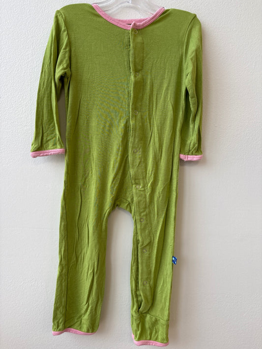 Kickee Pants | 18 - 24 Months | Onesie - Green - Footless with Koala