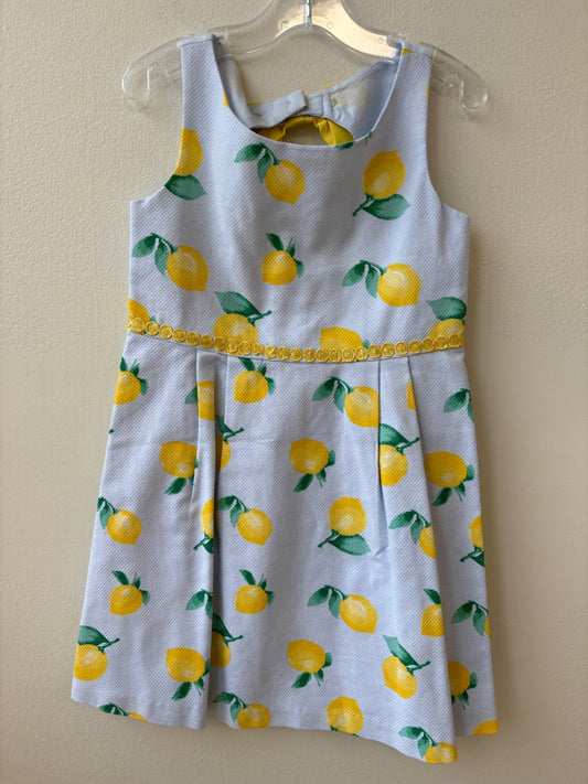Janie and Jack | 6 | Dress - Blue Print - Lemons
