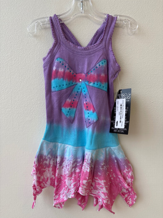 Zinnias | 18 Months | Dress - Purple Tie Dye - Eco Friendly