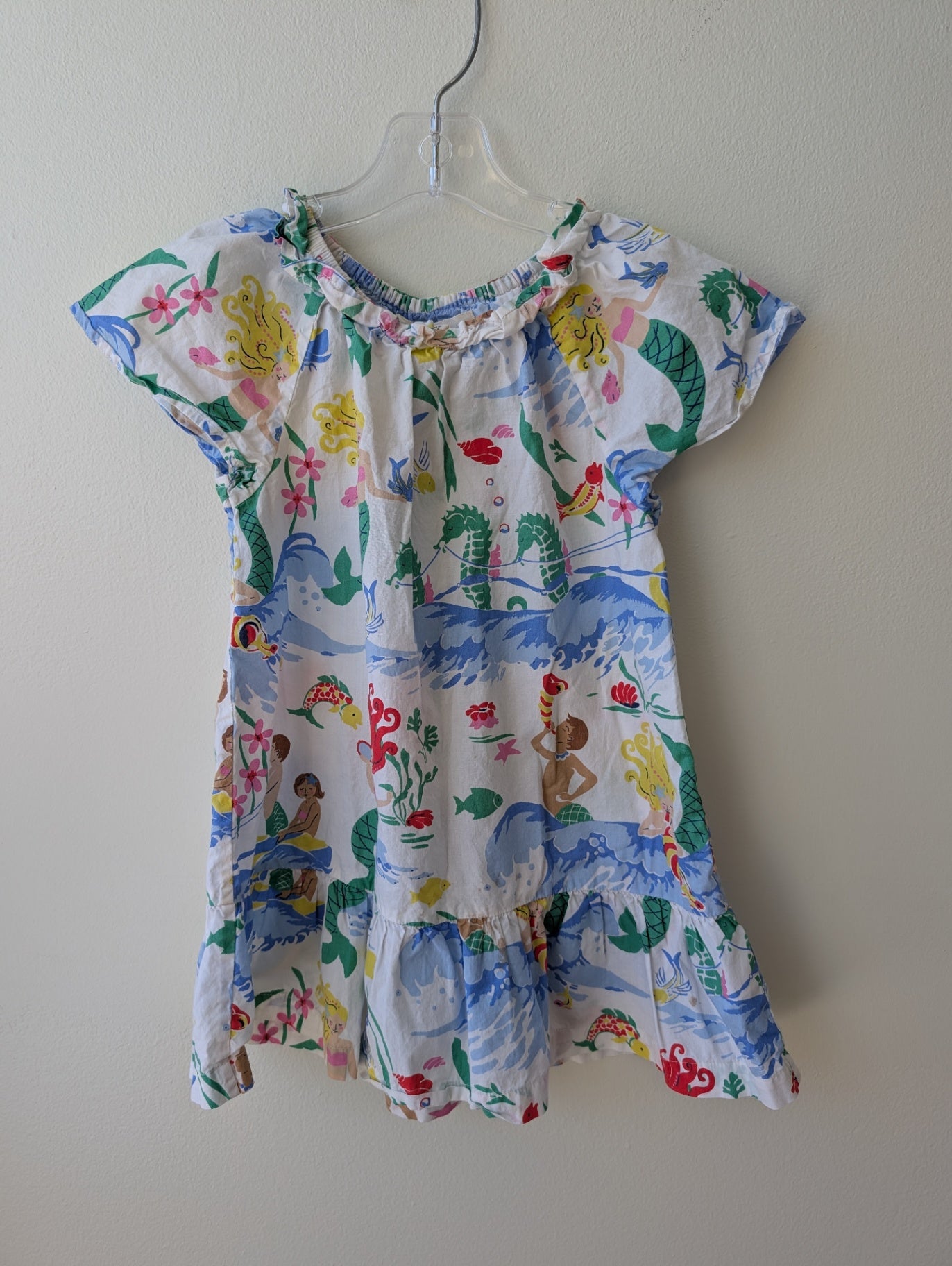 Mini Boden | 2T/3T | Dress - White - Mermaids