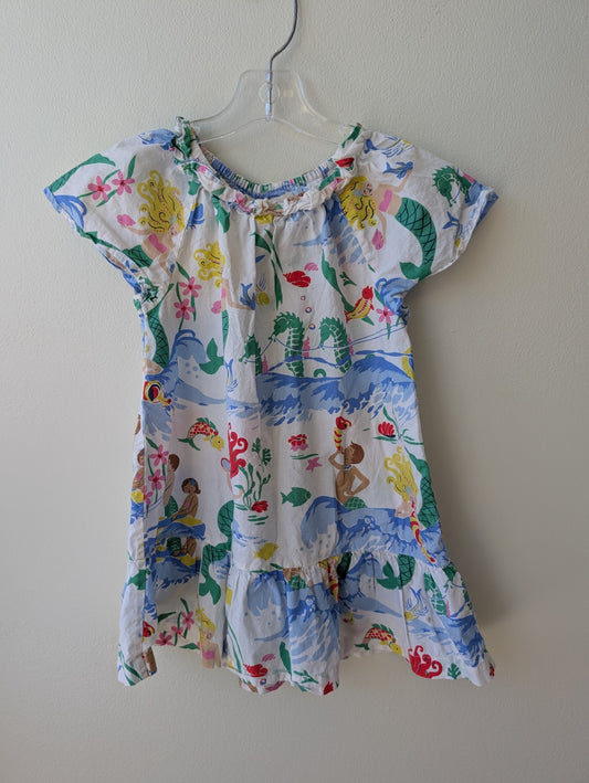 Mini Boden | 2T/3T | Dress - White - Mermaids