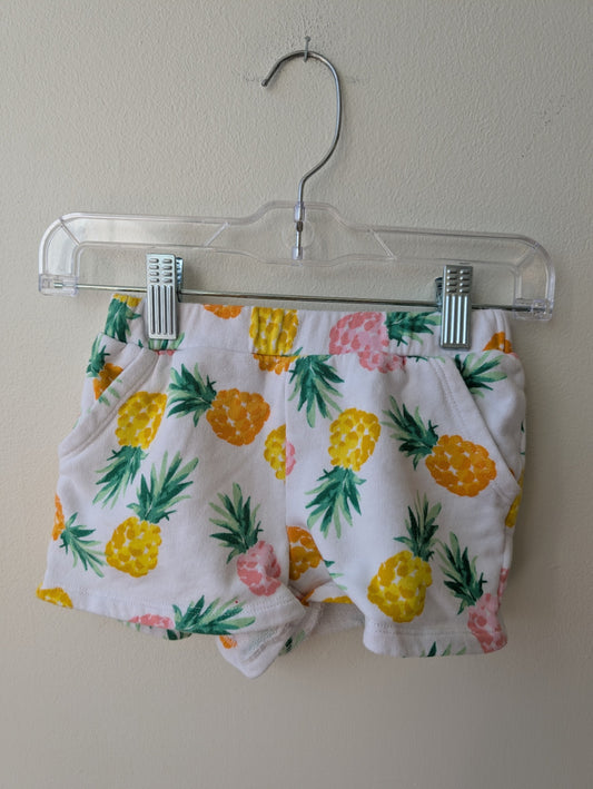 Janie and Jack | 3T | Shorts - White - Pineapples
