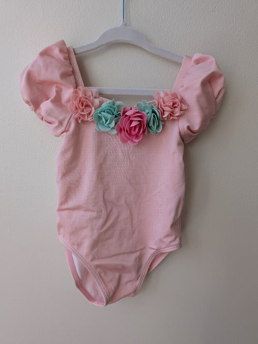Janie and Jack | 18 - 24 Months | Swim - Pink - Flower Detail