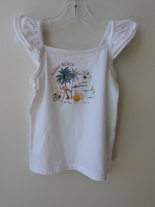 Janie and Jack | 3T | Tank Top - White - Aloha Beach