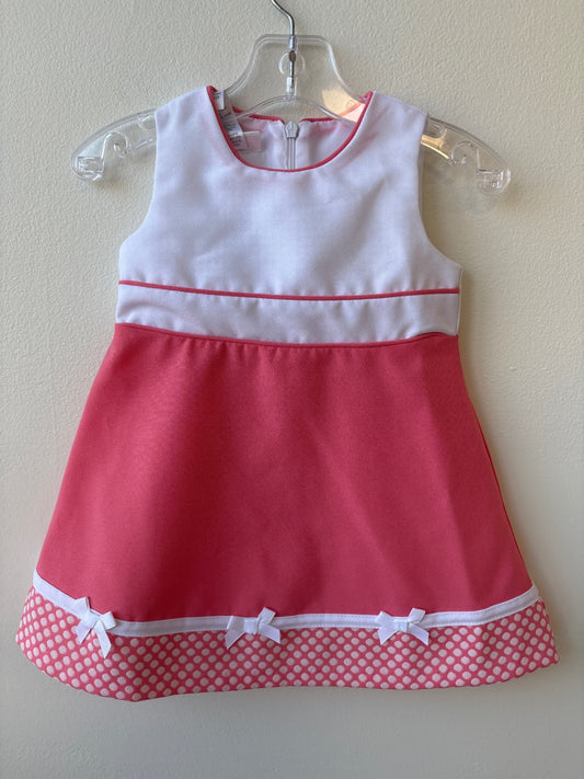 Bonnie Baby | 12 Months | 2 Piece Ensemble - Pink - Sleeveless Dress & Coat