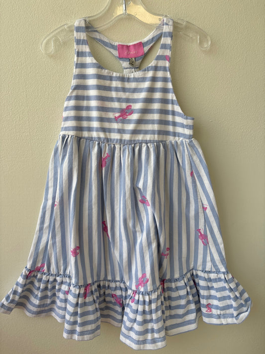 Joules | 4T | Dress - Blue - Stripe with Lobsters