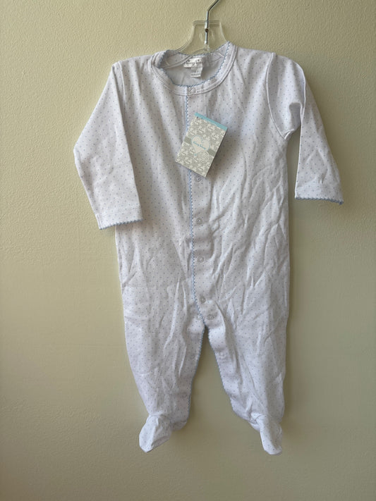 Kissy Kissy | 6 - 9 Months | Onesie - White - Polka Dot