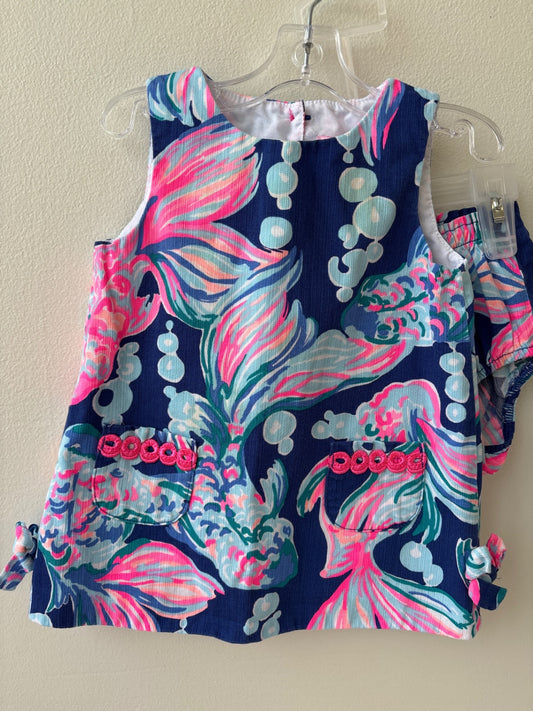 Lilly Pulitzer | 12 - 18 Months | Dress - Blue - Shift Dress with Fish Pattern