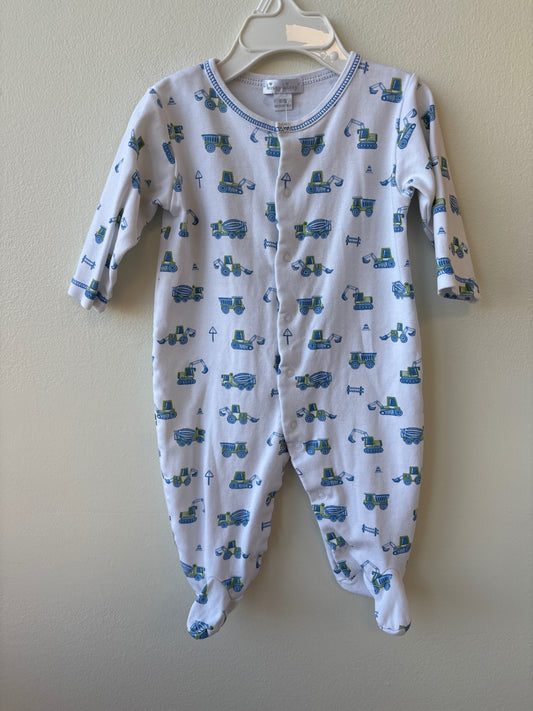 Kissy Kissy | 6 - 9 Months | Onesie - White - Construction