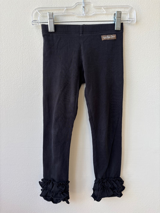 Matilda Jane | 4T | Leggings - Black - Ruffle Bottom