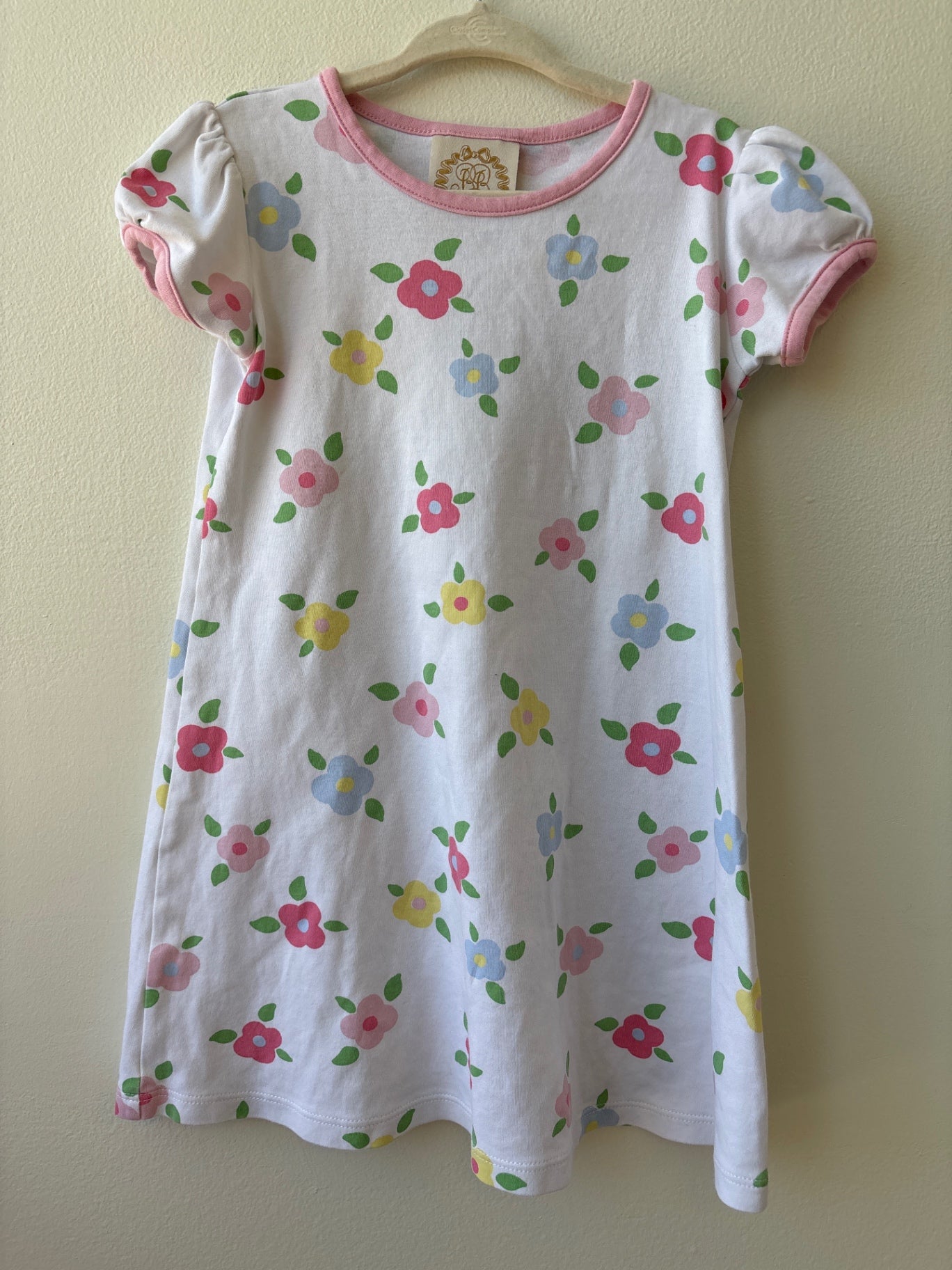 Beaufort Bonnet | 5T | Dress - White - Floral Penny's Play Dress