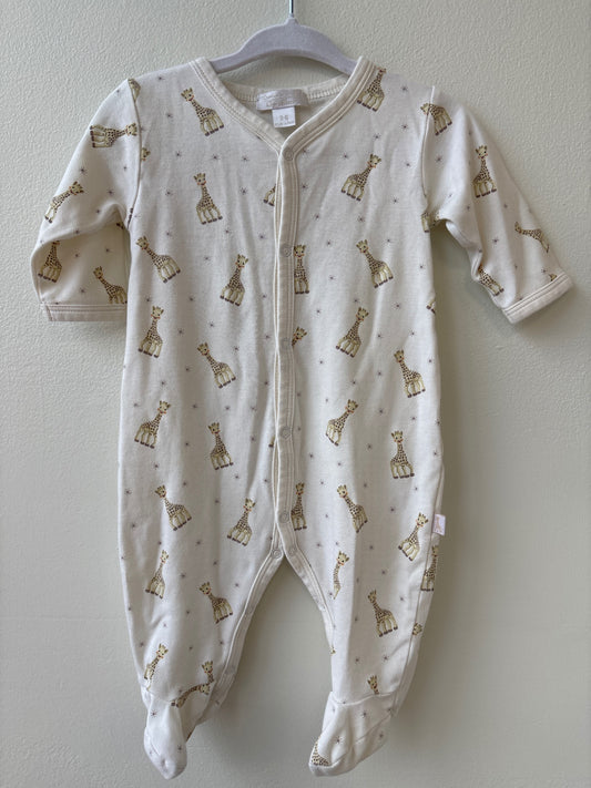 Kissy Kissy | 3 - 6 Months | Onesie - Ivory - Sophie La Girafe