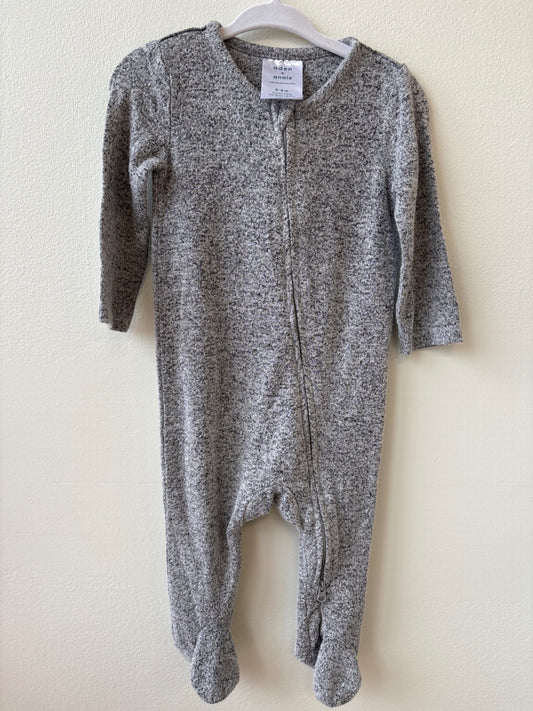 Aden + Anais | 6 - 9 Months | Onesie - Gray - Zip