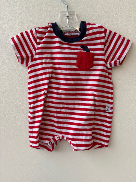 If Gufo | 0 - 3 Months | Romper - Red - Stripe