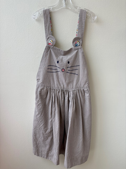 Mini Boden | 9 - 10 | Dress - Gray - Corduroy with Bunny