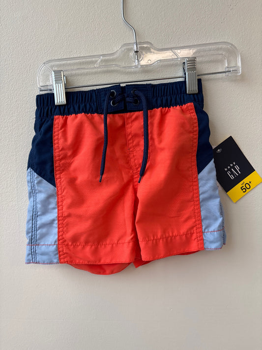 Gap | 2T | Swim - Orange - Color Block Trunks