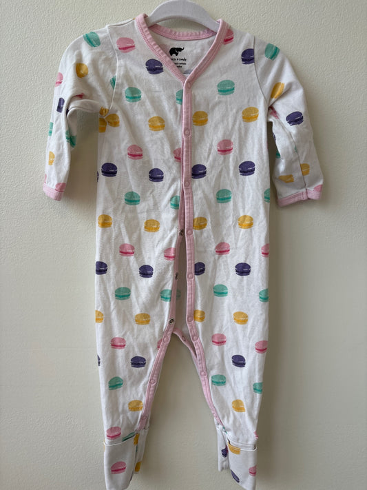Monica + Andy | 6 - 9 Months | Onesie - White - Hanburgers