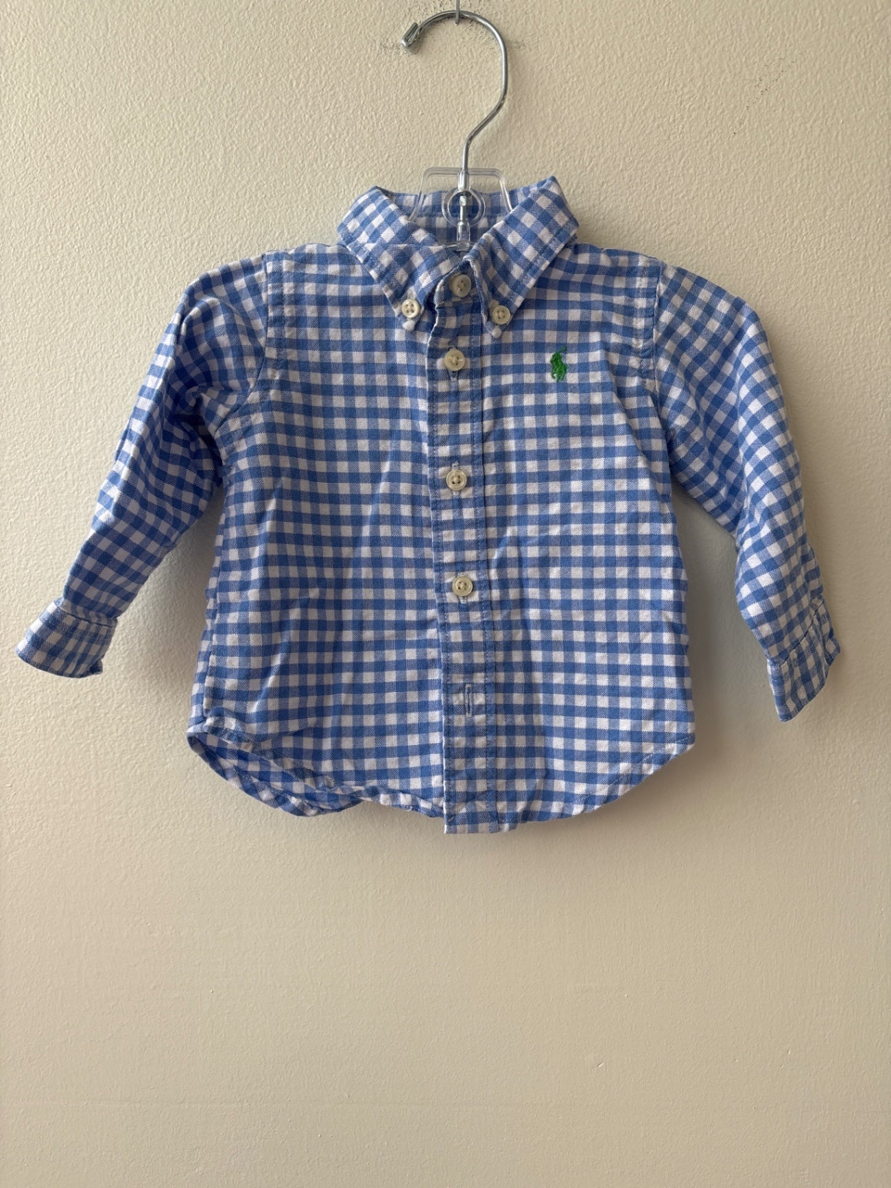 Ralph Lauren | 3 Months | Shirt - Blue - Gingham