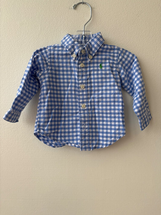Ralph Lauren | 3 Months | Shirt - Blue - Gingham
