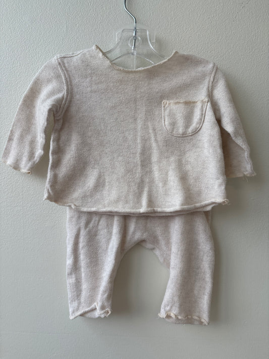EGG New York | 3 Months | 2 Piece Ensemble - Ivory - Shirt + Pants