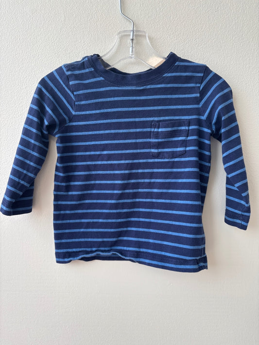 Hanna Andersson | 2T | Long Sleeve T-Shirt - Navy - Stripe
