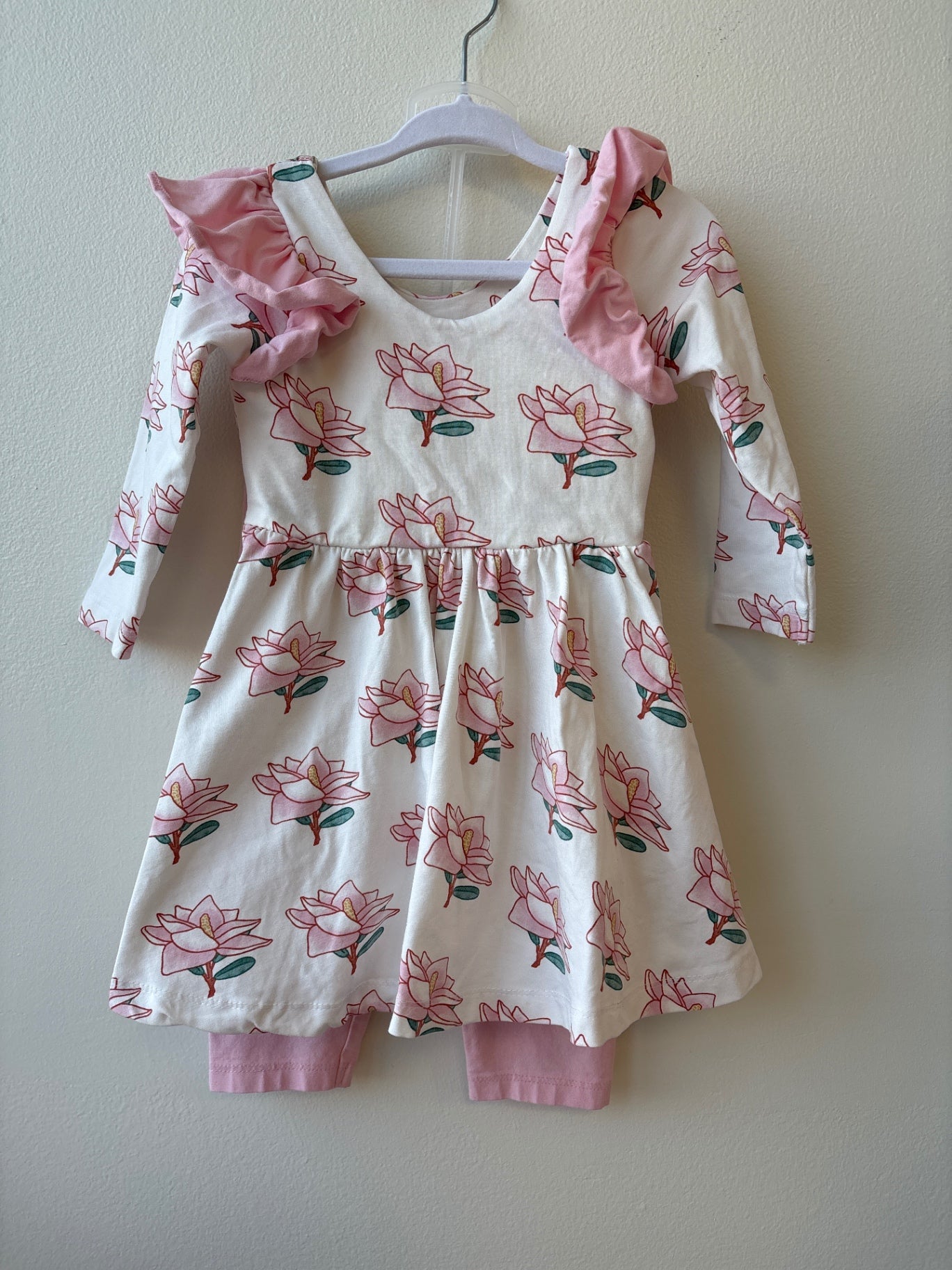 Monica + Andy | 18 - 24 Months | 2 Piece Ensemble - Pink - Dress + Leggings