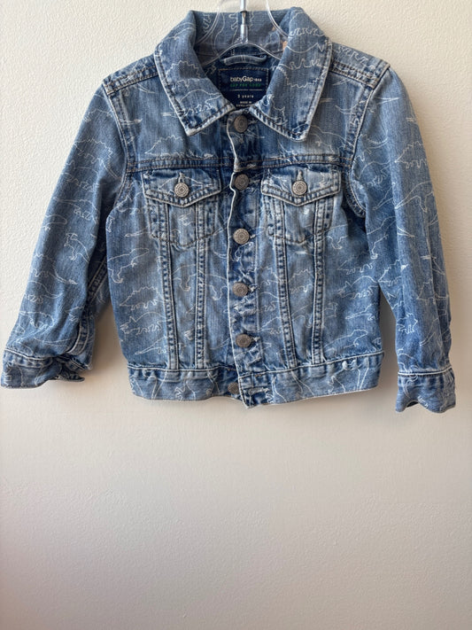 BabyGap | 3T | Coat/Jacket - Blue - Jean dino