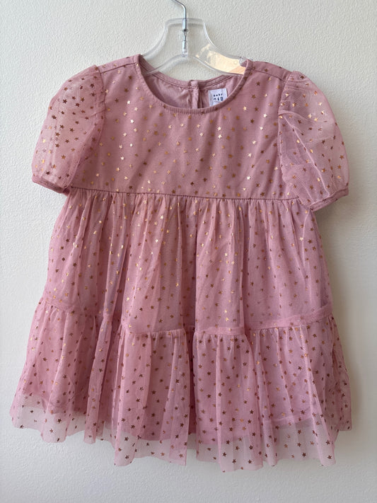 Gap | 2T | Dress - Pink - rose gold stars