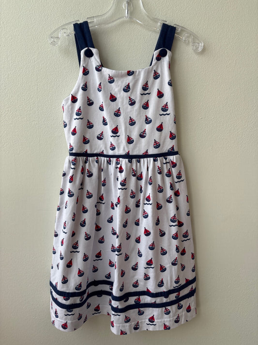 Florence Eiseman | 5T | Dress - White - Sailboats