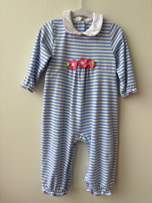 Florence Eiseman | 18 Months | Jumper - Blue - white/blue stripes